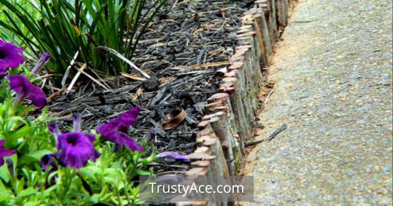 Landscape Edging Border Ideas Made With Branches