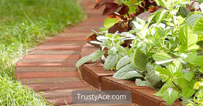 Brick Mow-Strip Landscape Border Ideas