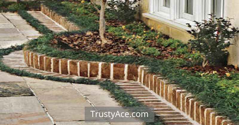 Landscape Border Ideas With Brick Stone Border