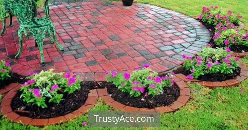 Brick Stone Edging Landscape Border Ideas For Lawn