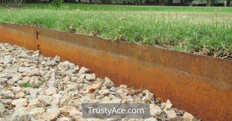 Cor-ten Steel Edging Landscape Border Ideas