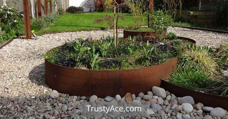 Landscape Border Ideas Cor-ten Steel Edging