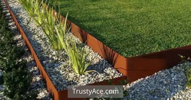 Cor-ten Steel Edging Landscape Border Ideas