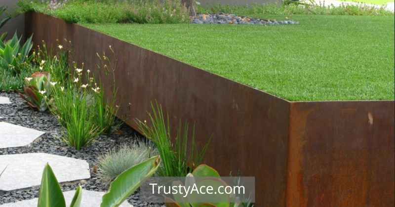 Landscape Border Ideas Cor-ten Steel Edging