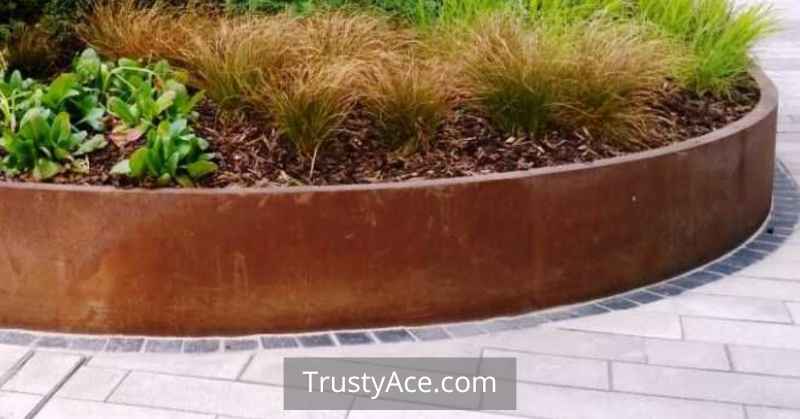 Cor-ten Steel Edging Landscape Border Ideas