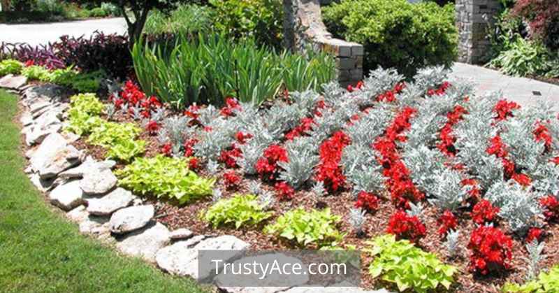 Landscape Border Ideas With Flagstone Border