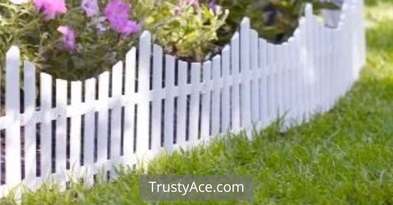 Cheap Landscape Border Ideas With Mini Fence Edging