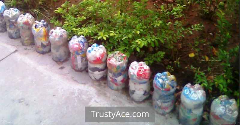 Landscape Border Ideas With Plastic Bottles