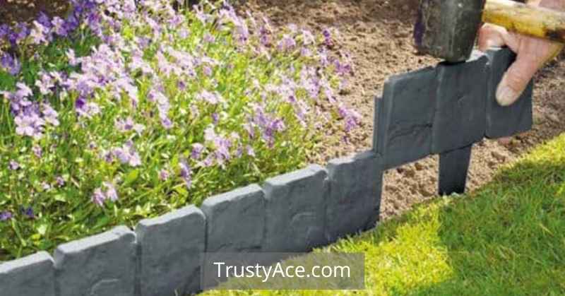 Cheap Landscape Border Ideas With Pound-In Edging