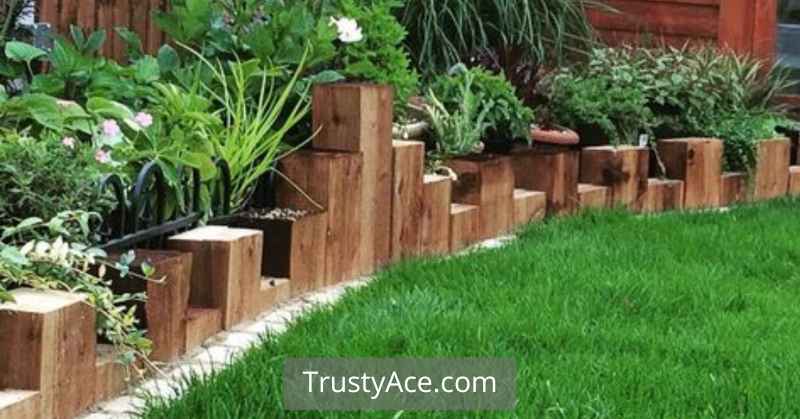 Railway Sleepers Landscape Border Ideas