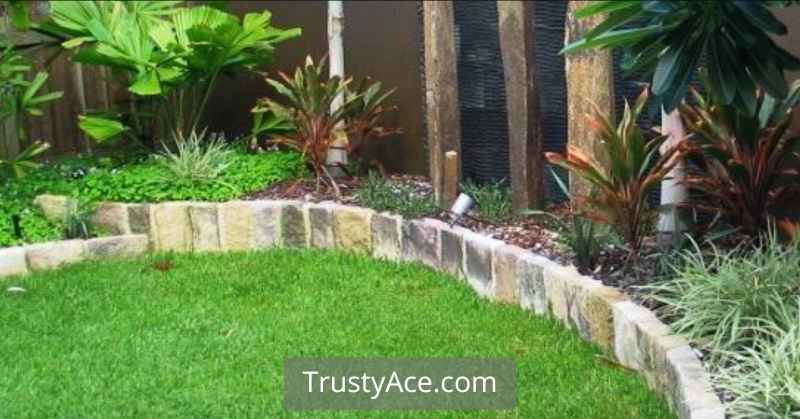 Landscape Border With Rectangular Stones