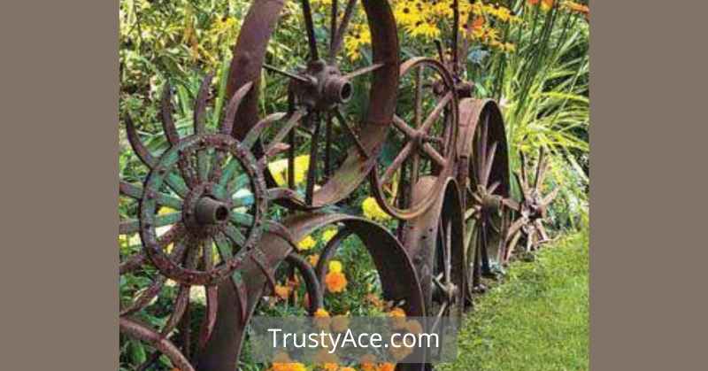 Recycled Metal Wheels Edging For Landscape Border Ideas On A Budget