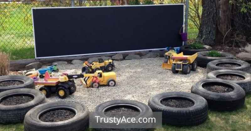 Landscape Border Ideas With Recycled Tires