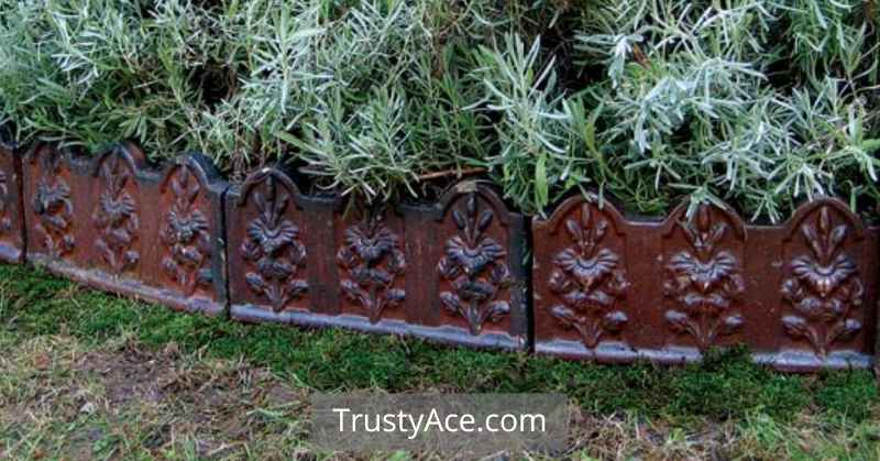 Landscape Border Ideas With Terracotta Tiles For Edging