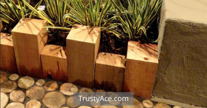 Landscape Border Ideas Timber Block