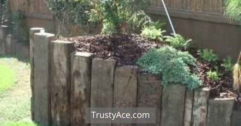 Vertical Railway Sleepers And Other Landscape Border Ideas