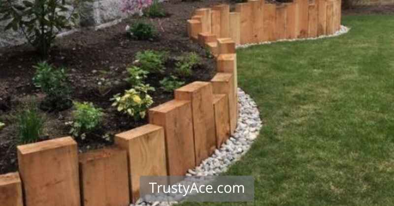 Wood Edging And Wooden Landscape Border Ideas