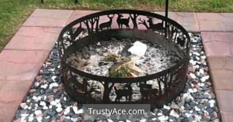 Backyard Outdoor Fire Pit Patio Ideas With Artistic Fire Rings