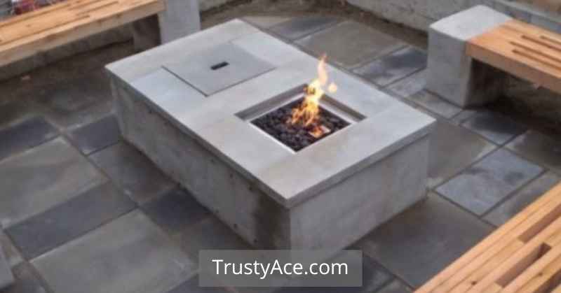 Homemade Backyard Outdoor Fire Pit Ideas With Cinder Block Table