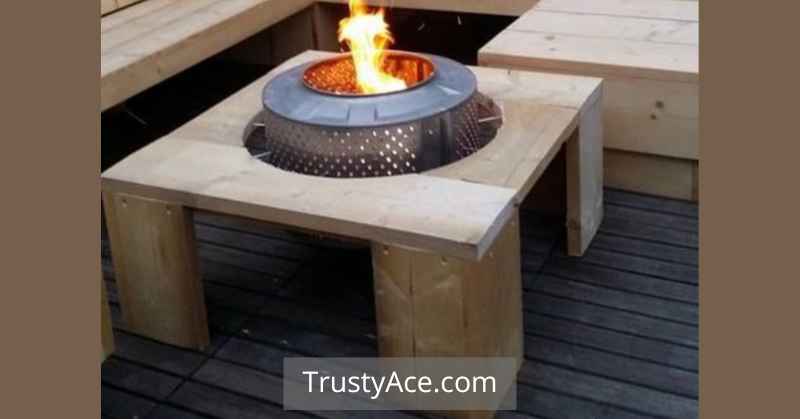 Recycled Washing Machine Drum Backyard Outdoor Fire Pit Ideas