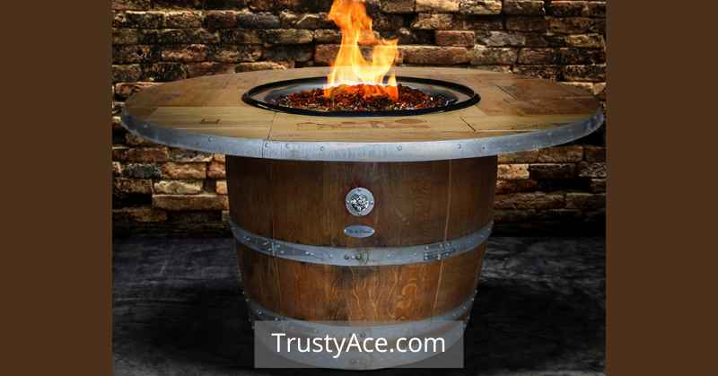 Best Recycled Wine Barrel Fire Tables Outdoor Fire Pit Ideas