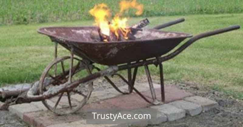 Wheelbarrow Outdoor Fire Pit Ideas