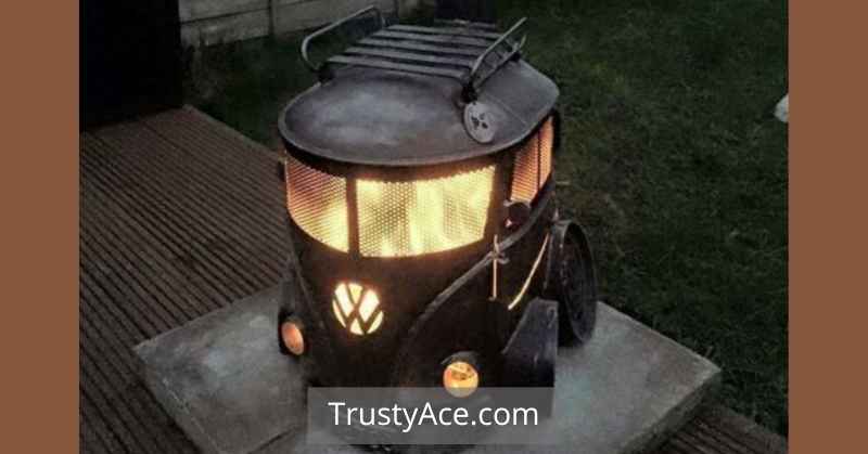 VW Bus Cool Outdoor Fire Pit Ideas