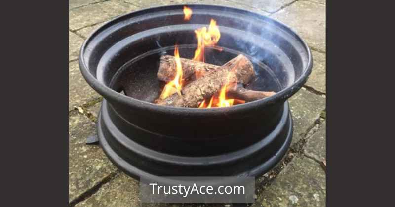 Outdoor Fire Pit Ideas Recycled Rims