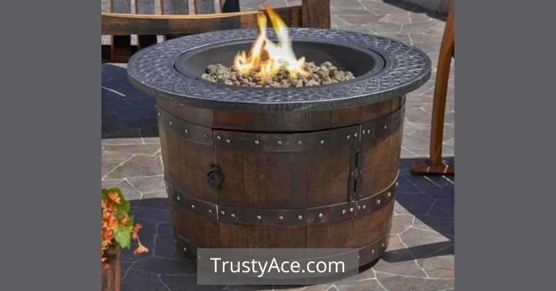 Recycled Wine Barrel With Metal Fire Tables Backyard Outdoor Fire Pit Ideas