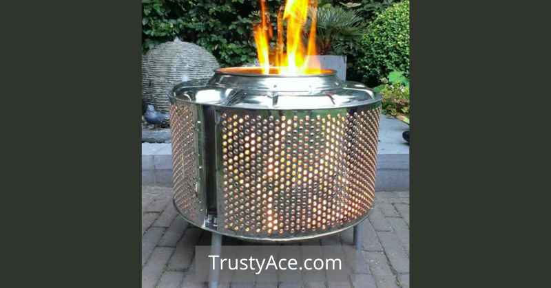 Recycled Washing Machine Drum Outdoor Fire Pit Ideas For Backyard