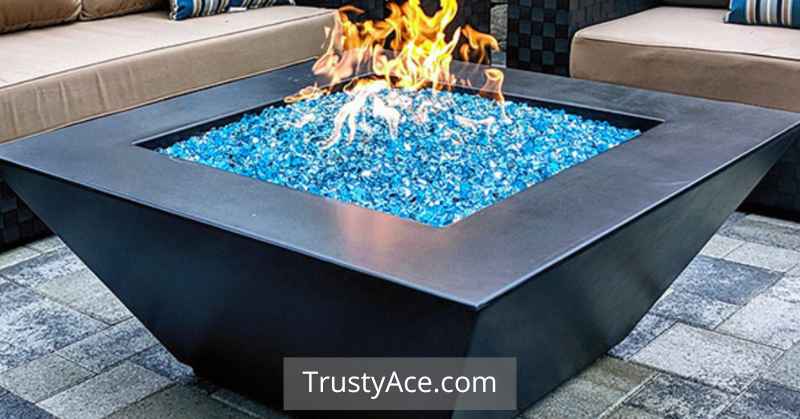 Outdoor Fire Pit Ideas With Concrete Tables