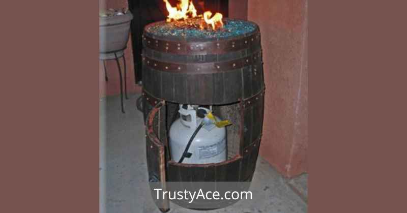 Backyard Outdoor Fire Pit Ideas With Recycled Wine Barrel