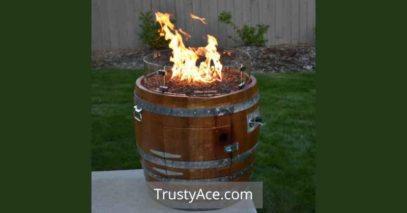 Recycled Wine Barrel Backyard Outdoor Fire Pit Ideas