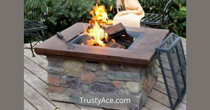 Square Shaped Outdoor Fire Pit Ideas With Stone On A Budget