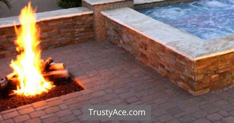 Backyard Outdoor Fire Pit Ideas Near Pool