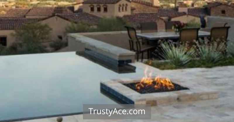 Near Pool Backyard Outdoor Fire Pit Ideas