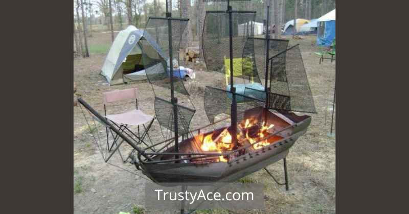 Pirate Ship Backyard Outdoor Fire Pit Ideas