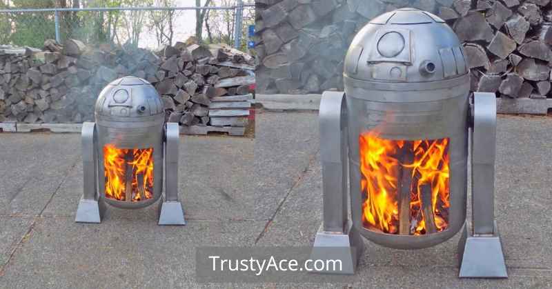 Star Wars R2-D2 Outdoor Fire Pit Ideas