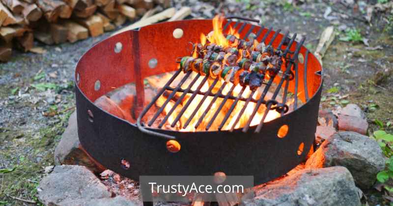 Small Outdoor Patio Fire Pit Ideas With BBQ