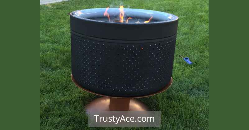 Small Backyard Outdoor Fire Pit Ideas With Recycled Washing Machine Drum