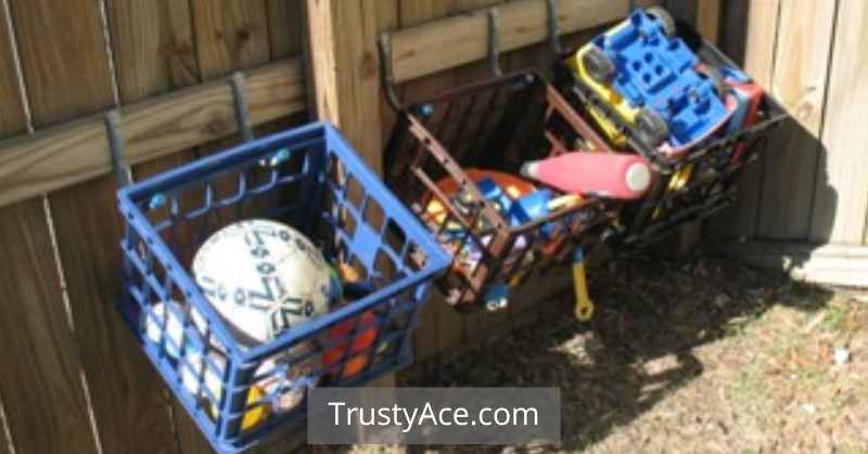 Milk Crate Outdoor Toy Storage