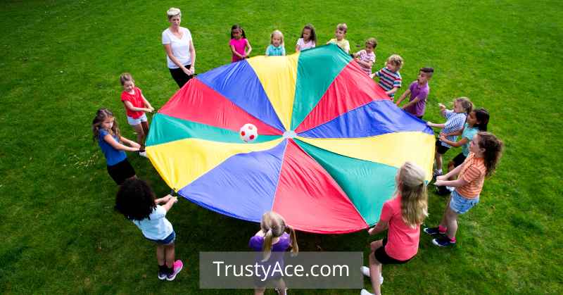 Children Parachute Games - Parachute Ball