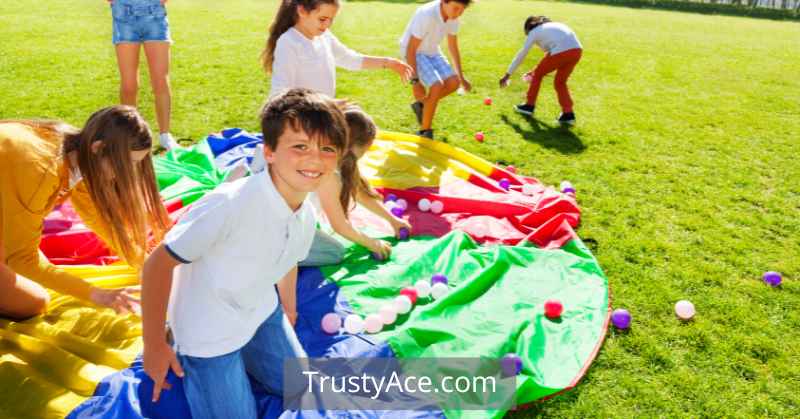 Gym Class Parachute Games