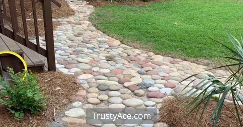 Rock Walkway Ideas Backyard