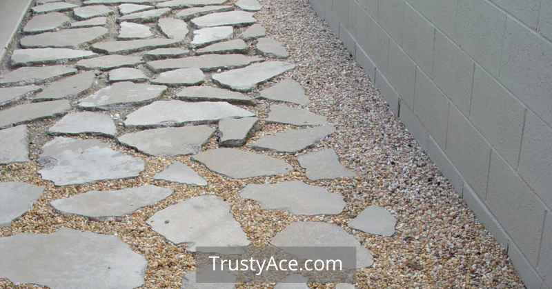 Flagstone And Gravel Walkway Ideas