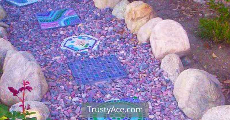 Mosaic Stepping Stones Walkway Ideas