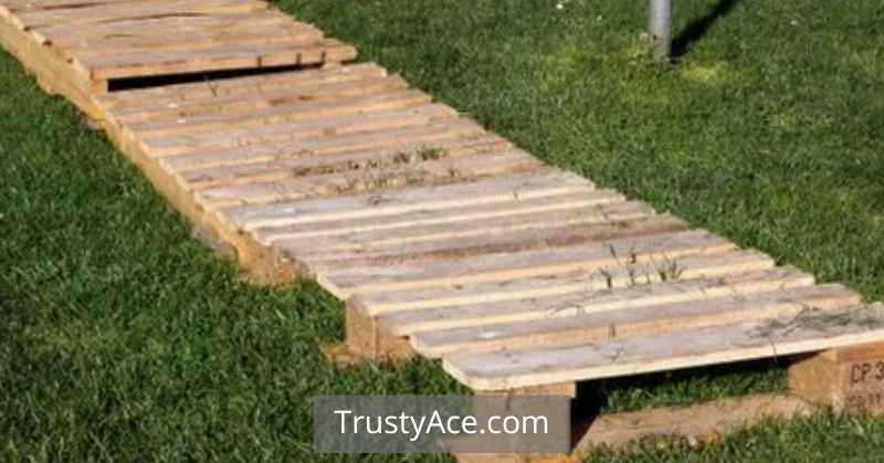 Simple Walkway Ideas With Pallet Wood