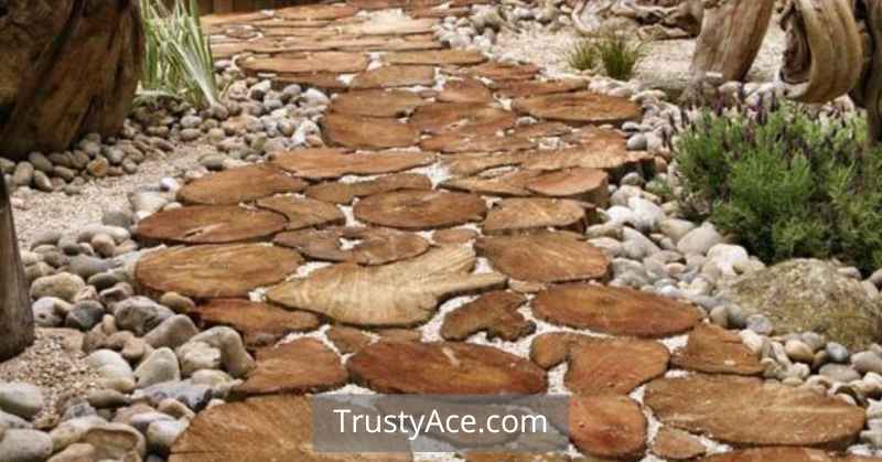 Wood And Stone Walkway Ideas