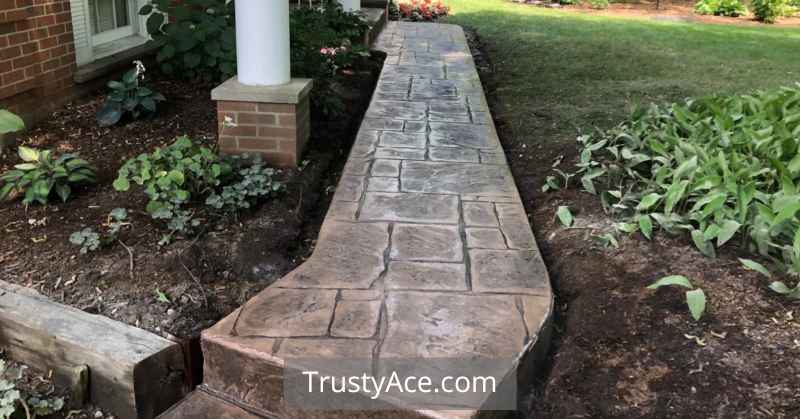 Backyard Concrete Walkway Ideas