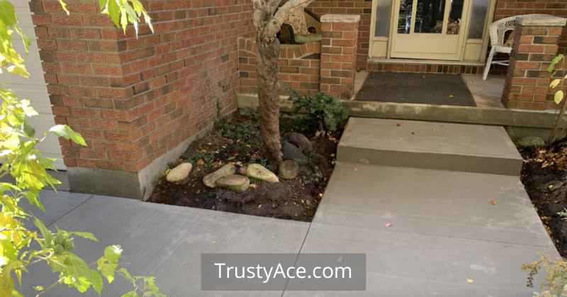 Concrete Walkway Ideas Backyard